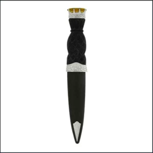 Celtic Stone Top Sgian Dubh Knife